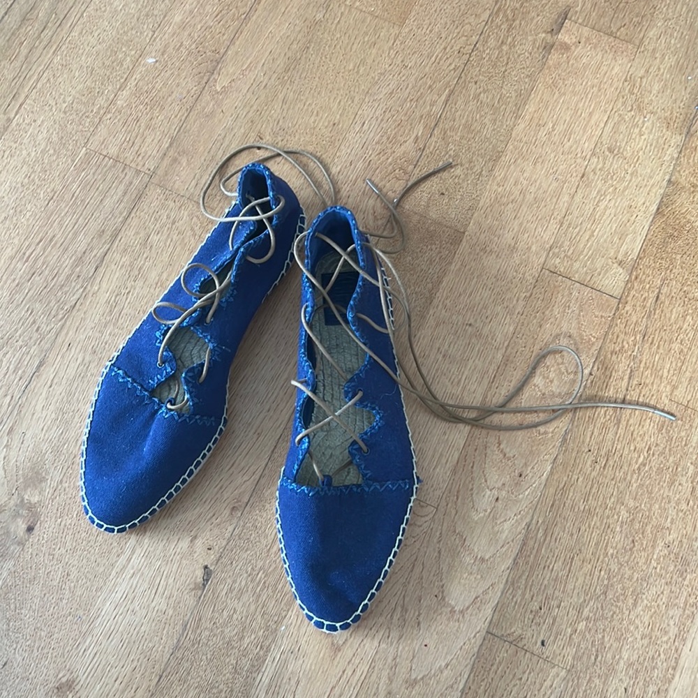 Tory Burch Blue Espadrilles 8.5